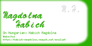 magdolna habich business card